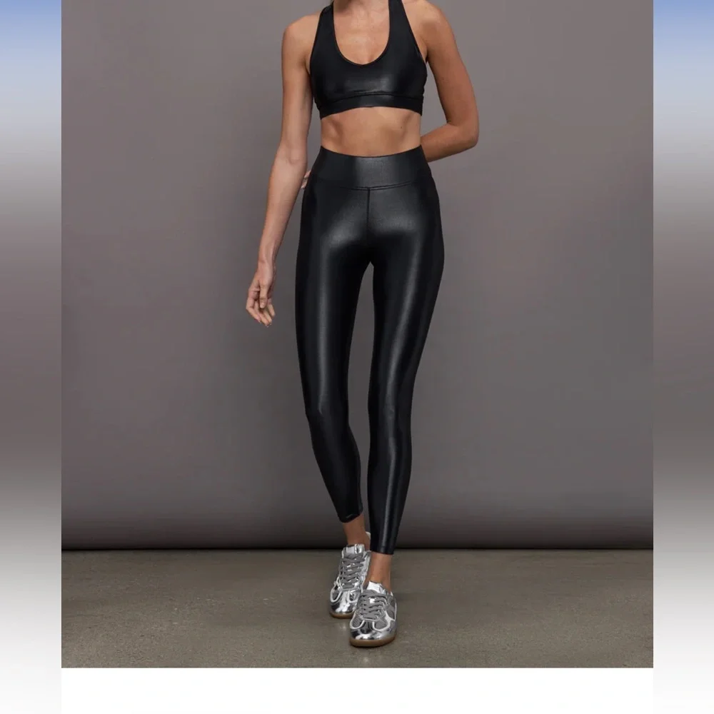 Carbon38 Regular Rise 7/8 Legging in Takara Shine LAST PAIR - Picture 3 of 3